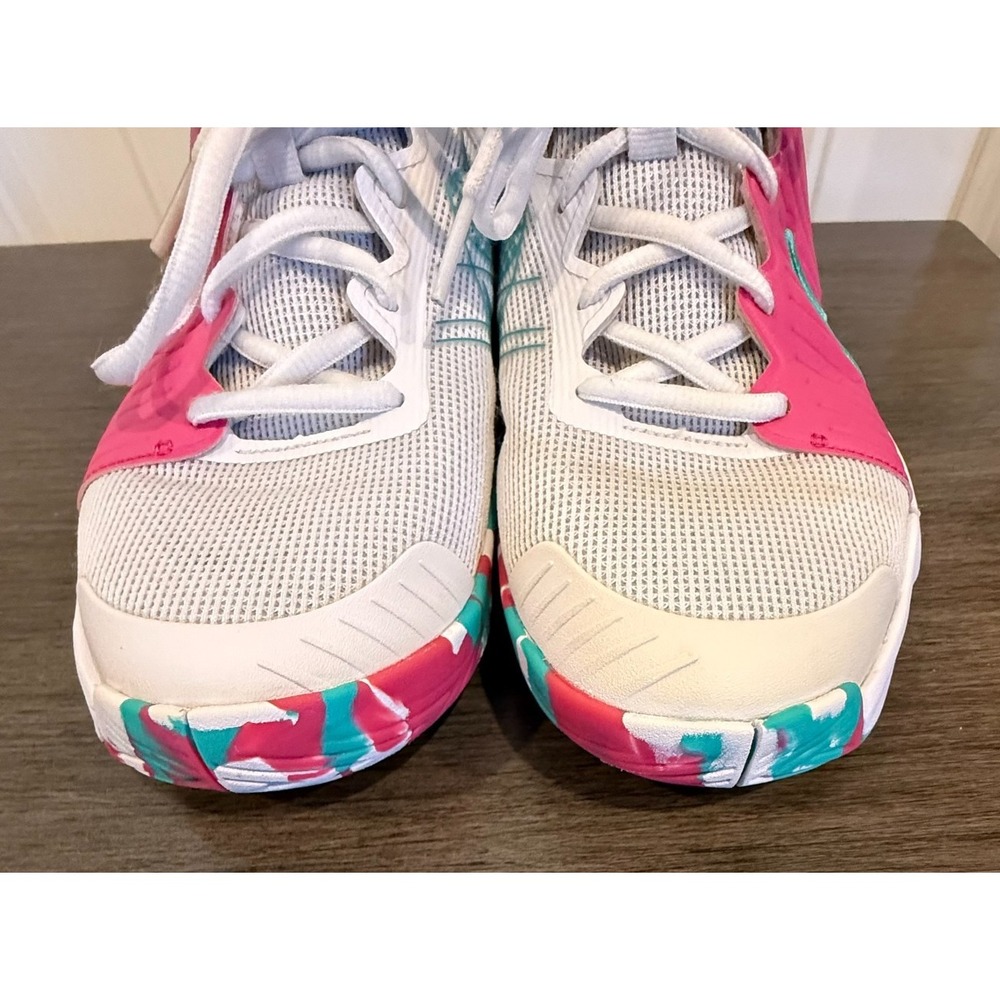 Nike Zoom GP Challenge 1 Pickleball Shoes Womens 8.5 White Pink Teal FQ4155-101 - Picture 4 of 7